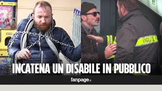 Incatena un disabile davanti al supermercato le reazioni dei passanti Esperimento sociale [upl. by Hanson]