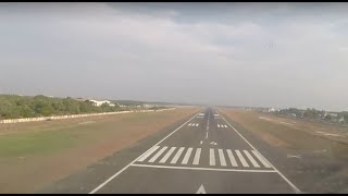 A320 Smooth Landing in Trivandrum International Airport VOTV  Indigo [upl. by Haelahk665]