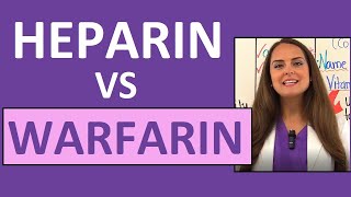 Heparin vs Warfarin Coumadin Nursing Review Anticoagulant Differences [upl. by Akenehs]