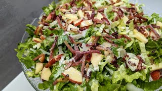 Knackiger Endiviensalat mit Speck und leckerem Dressing 🥰 einfaches und schnelles Rezept Salat [upl. by Dulcea728]