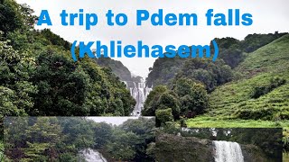 The majestic Pdem falls of Khliehasem VillageMawkynrew Blockpdemfallsmeghalayatourism [upl. by Assej]