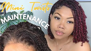 How To Maintain Mini Twist On Natural Hair  Keep Them FRESH amp Make Them Last LONGER [upl. by Nylram]