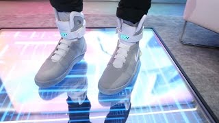 First Look 2016 Nike Mag with Power Laces on feet [upl. by Ikin646]