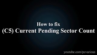 How to fix Current Pending Sector Count [upl. by Hannahs]