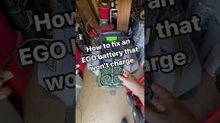 How to fix an EGO battery that won’t charge tools lawncare howto [upl. by Milan]