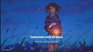 Keane  Somewhere Only We Know Lyrics [upl. by Ogirdor]