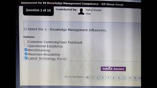 Knowledge Management Competency KM E0 Solution  51283  68829  TCS tcs tcspattern [upl. by Libbna34]