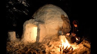 HOW TO BUILD An Alaskan Igloo Snow Shelter [upl. by Annoet]