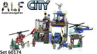 Lego City 60174 Mountain Police Headquarters  Lego Speed Build Review [upl. by Ikcir]