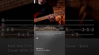 Red Hot Chili Peppers  Scar Tissue  Bass Cover With Drums Only  Tab [upl. by Bale]