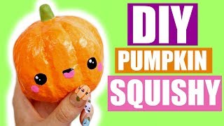 DIY PUMPKIN SQUISHY  KAWAII HALLOWEEN 3 [upl. by Atekin]