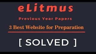 Elitmus Preparation with 3 Best Websites [upl. by Opal]