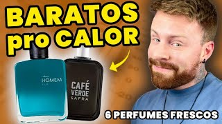 6 PERFUMES pro CALOR que são BARATOS e FRESCOS  Perfumes Masculinos [upl. by Bornstein]