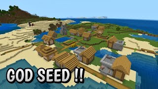 GOD Speedrun Seed for Bedrock 120  Quad Blacksmith Spawn amp Best Nether [upl. by Tratner]