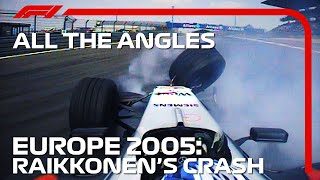 Kimi Raikkonens Last Lap Heartbreak  All The Angles  2005 European Grand Prix [upl. by Viridis716]