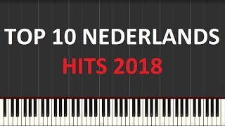 TOP 10  2018 NEDERLANDS Piano tutorial Synthesia [upl. by Mairem]