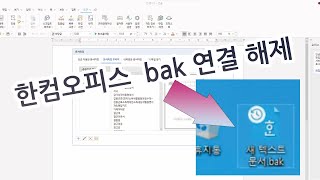 한컴오피스 2022 설치 및 bak 확장자 해제 팁 [upl. by Philander]