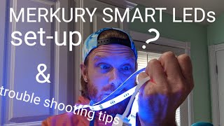 Merkury Smart LED light strip unboxing and how to set up [upl. by Anilorac437]