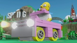 LEGO Dimensions  Homers Car Fully Upgraded  All 3 Versions Vehicle Showcase [upl. by Eerahc]