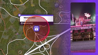 TREASURE HUNT RELIGHTING THE FIRE in Forza Horizon 5  Chest Location Summer Season [upl. by Scevo914]