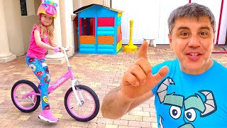 Nastya aprende a andar en bicicleta [upl. by Sinoda]