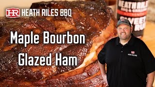 Maple Bourbon Glazed Ham  PK Grill  Heath Riles [upl. by Airetnahs]