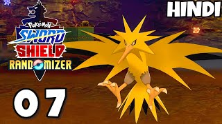 Defeating Legendary pokemon Zapdos Pokemon Sword And Shield Randomizer Episode 07 [upl. by Winther]