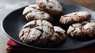 Easy Chocolate Crinkle Cookies [upl. by Enahpad]