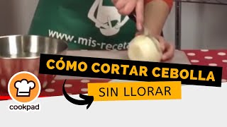 Cómo cortar cebolla sin llorar [upl. by Kenji]