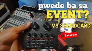 How to Set up V8 SOUNDCARD on mixer [upl. by Ettesel]