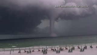 Massive water spout spotted in the Gulf of Mexico [upl. by Strickman]