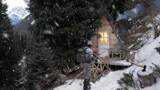 I Restored an Abandoned Cabin in the Mountains and Spent the Night Alone [upl. by Tunnell]