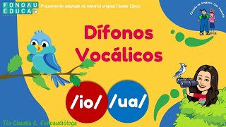 Dífonos Vocálicos io  ua [upl. by Neirda]