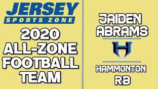 Jaiden Abrams  Hammonton RB  2020 JSZ All Zone Profile [upl. by Foss202]