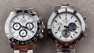 Rolex Daytona vs Zenith Chronomaster Sport The Ultimate Chronograph Watch Comparison of 2021 [upl. by Faythe]