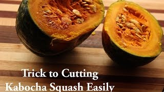 Trick to Cutting Kabocha Squash Easily [upl. by Liagibba]