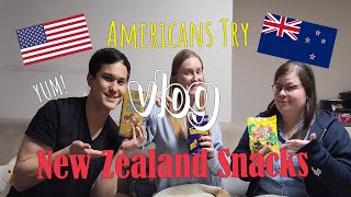 VLOG Americans Try New Zealand Snacks 🇳🇿 ft Jen the Kiwi [upl. by Swarts]