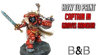 How to paint a Primaris Captain in Gravis Armour [upl. by Tica976]