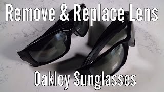 How to remove and replace lenses in Oakley Sunglasses with Straightlink frames [upl. by Carmelia]