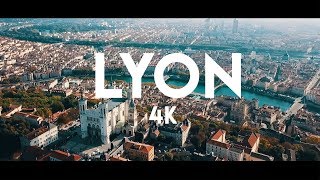 LYON  FRANCE   Ville de Lumière 4K [upl. by Hephzibah]