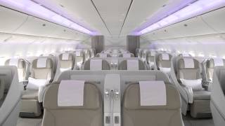 SAUDIA Boeing 777300 ER new cabin [upl. by Seldun3]