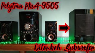 Cara Menambahkan Subwoofer Ke Speaker Polytron PMA9505FMBG [upl. by Quincy]