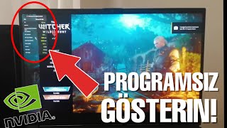 OYUNDA FPS CPU GPU KULLANIMI VE SICAKLIK DEĞERLERİ GÖSTERME  PROGRAMSIZ NVİDİA GEFORCE EXPERİNCE [upl. by Ellac]