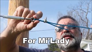 Installing a backyard clothesline [upl. by Aidyl]