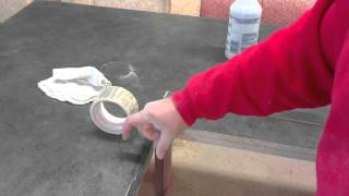 HOW TO INSTALL BEVEL EDGE ON A LAMINATE COUNTERTOP [upl. by Blen]