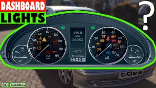 Mercedes CClass Dashboard Warning Lights Overview [upl. by Dranreb]