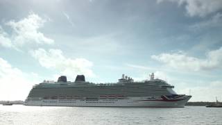 PampO Cruises  First glimpse of Britannia in Southampton [upl. by Llennyl]