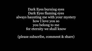 DARK EYES Russian Очи чёрные Óči čjórnye Black Eyes Lyrics Words trending sing along music song [upl. by Sewoll]