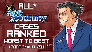 Ace Attorney Cases RANKED Worst To Best Part 1 4021  The Bottom Half [upl. by Adnirb43]