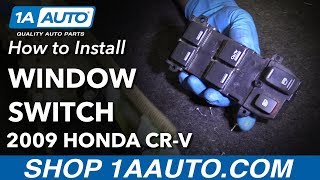 How to Replace Master Power Window Switch 0711 Honda CRV [upl. by Brant22]